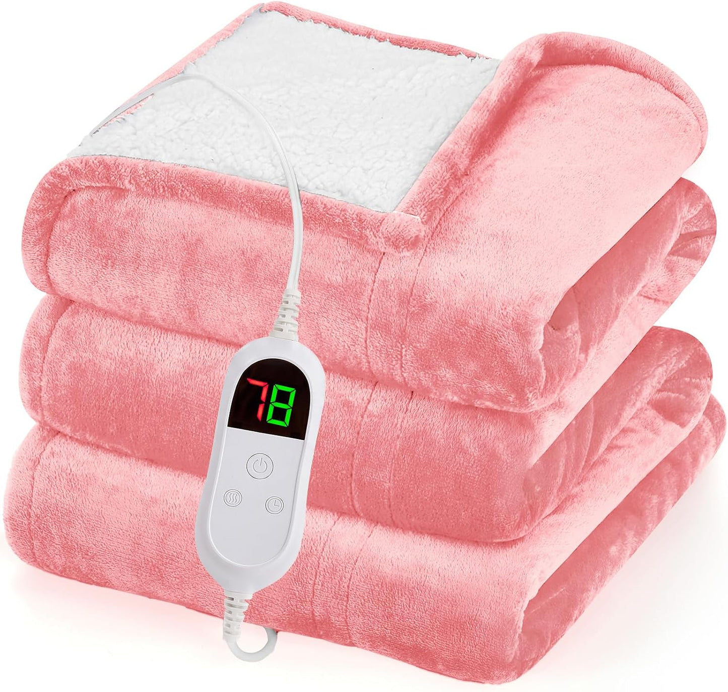 Heated Blanket Electric Throw Heating 50"X60",Gifts for Women
