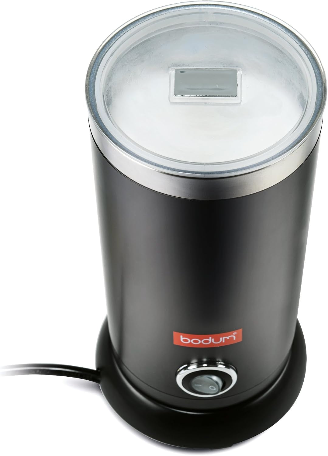 Electric Milk Frother Black 10Oz | Non-Stick Interior | Stainless Steel Body | Auto Shut-Off | Pack of 2