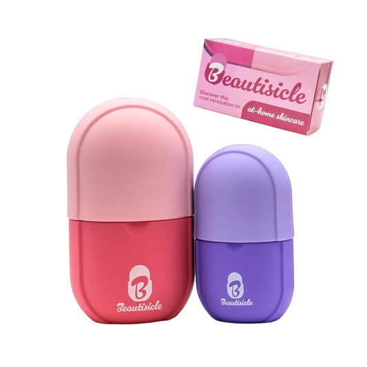 Beautisicle Ice Roller for Face & Eyes, Set of 2, Gua Sha