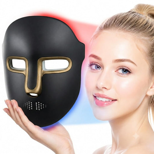 Red Light Therapy for Face Mask – LED Face Mask Light Therapy with Red Blue LED and Infrared Light, Anti-Aging, Blemish Repair Treatment