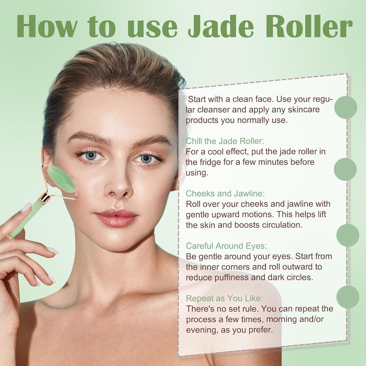 Spa Headband and Wristband Set for Women with Ice Jade Roller and Gua Sha, Skin Care Set Tools Puffy Makeup Headband Teen Girl Gifts Trendy Stuff Hair Accessories for Women