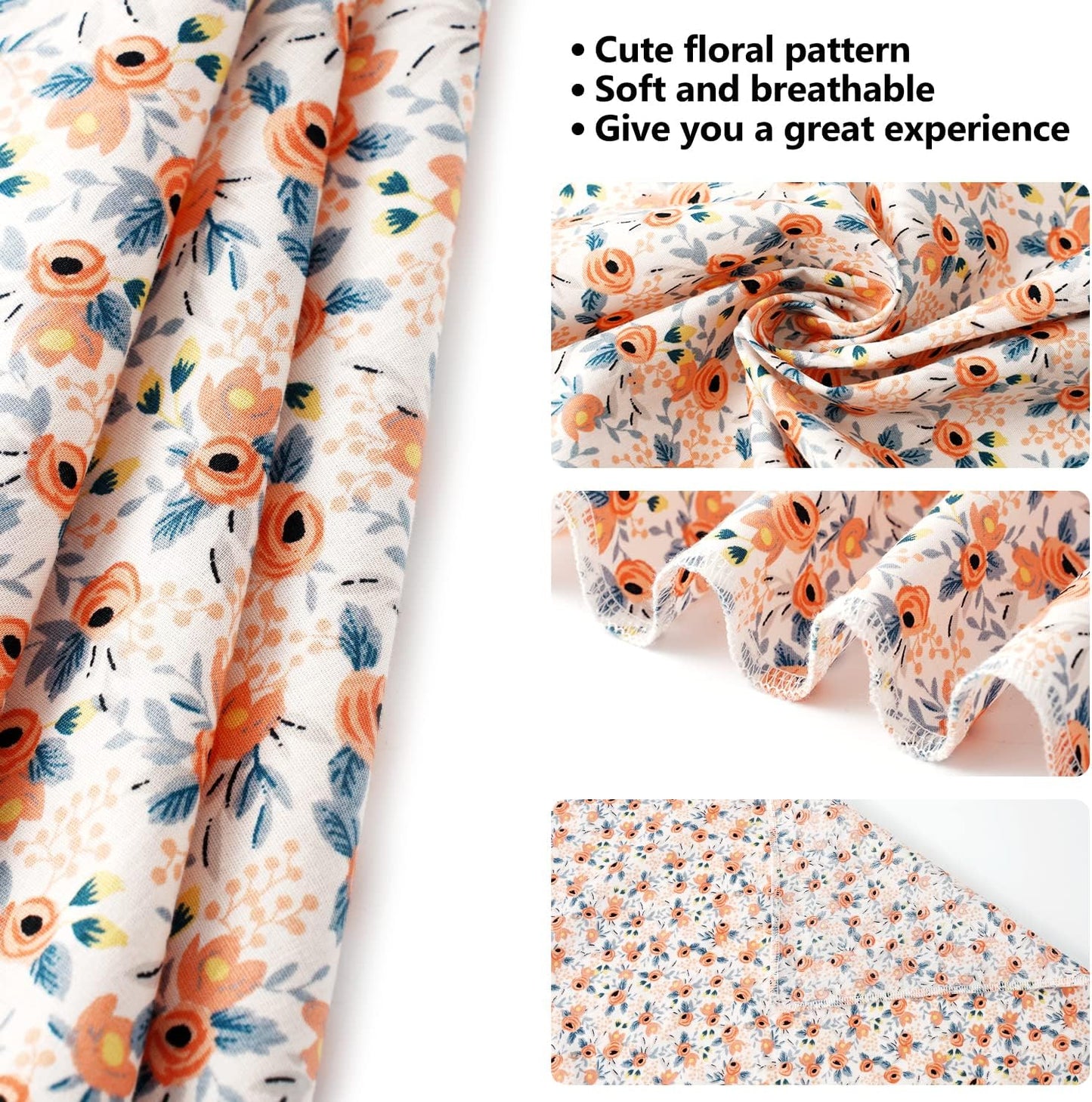 Floral Dog Bandanas Girl Matching Dog Bandana and Scrunchie Small