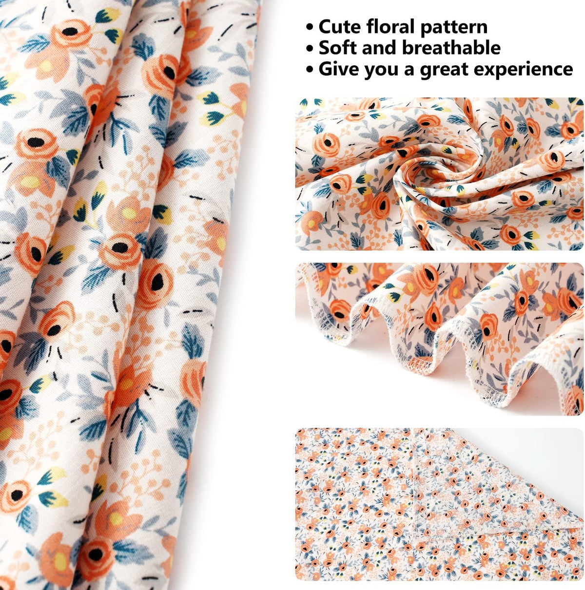 Floral Dog Bandanas Girl Matching Dog Bandana and Scrunchie Small